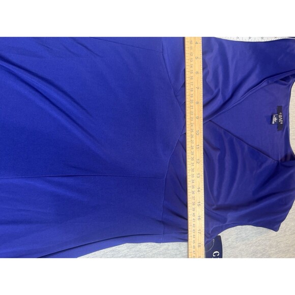 Caution To The Wind Dress Womens L Blue Career Church Twee Mediterranean - Picture 4 of 6